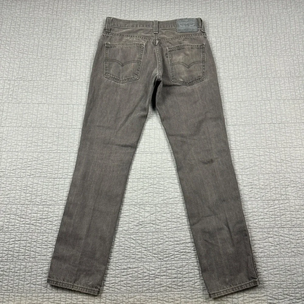 Levis 511 Jeans Men's 30x32‎ (30x30) Brown Faded Slim Fit Stretch Denim Pants